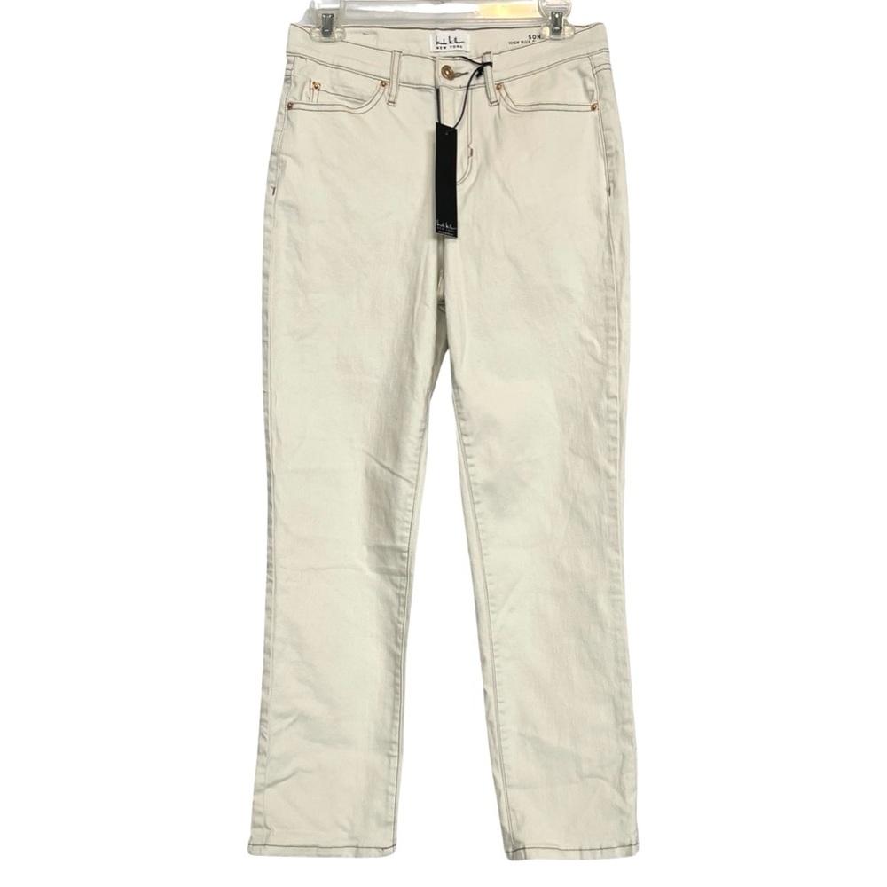 Nicole Miller Soho High-rise slim straight jean NWT